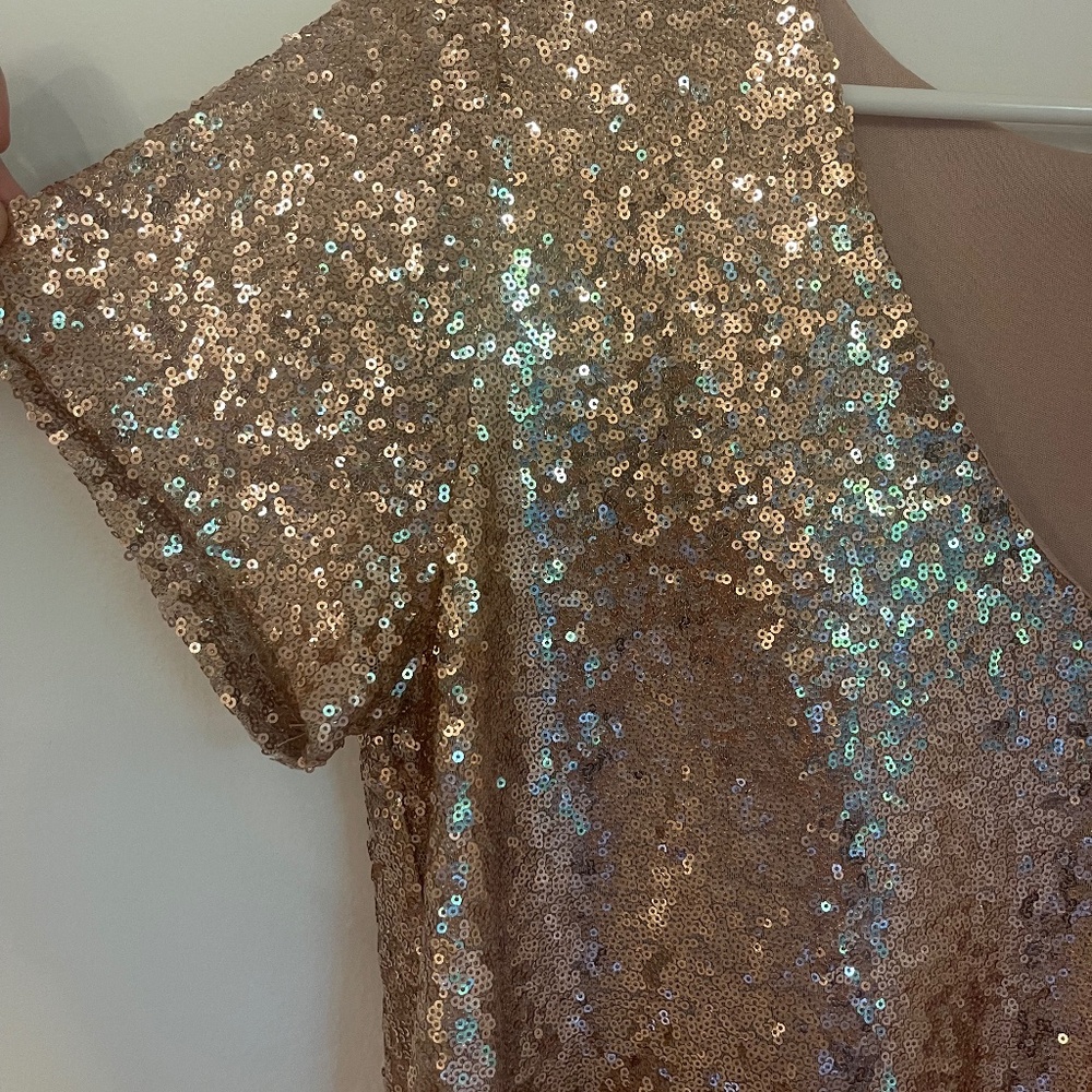 Gold/Copper Sequin Lulus Dress XL